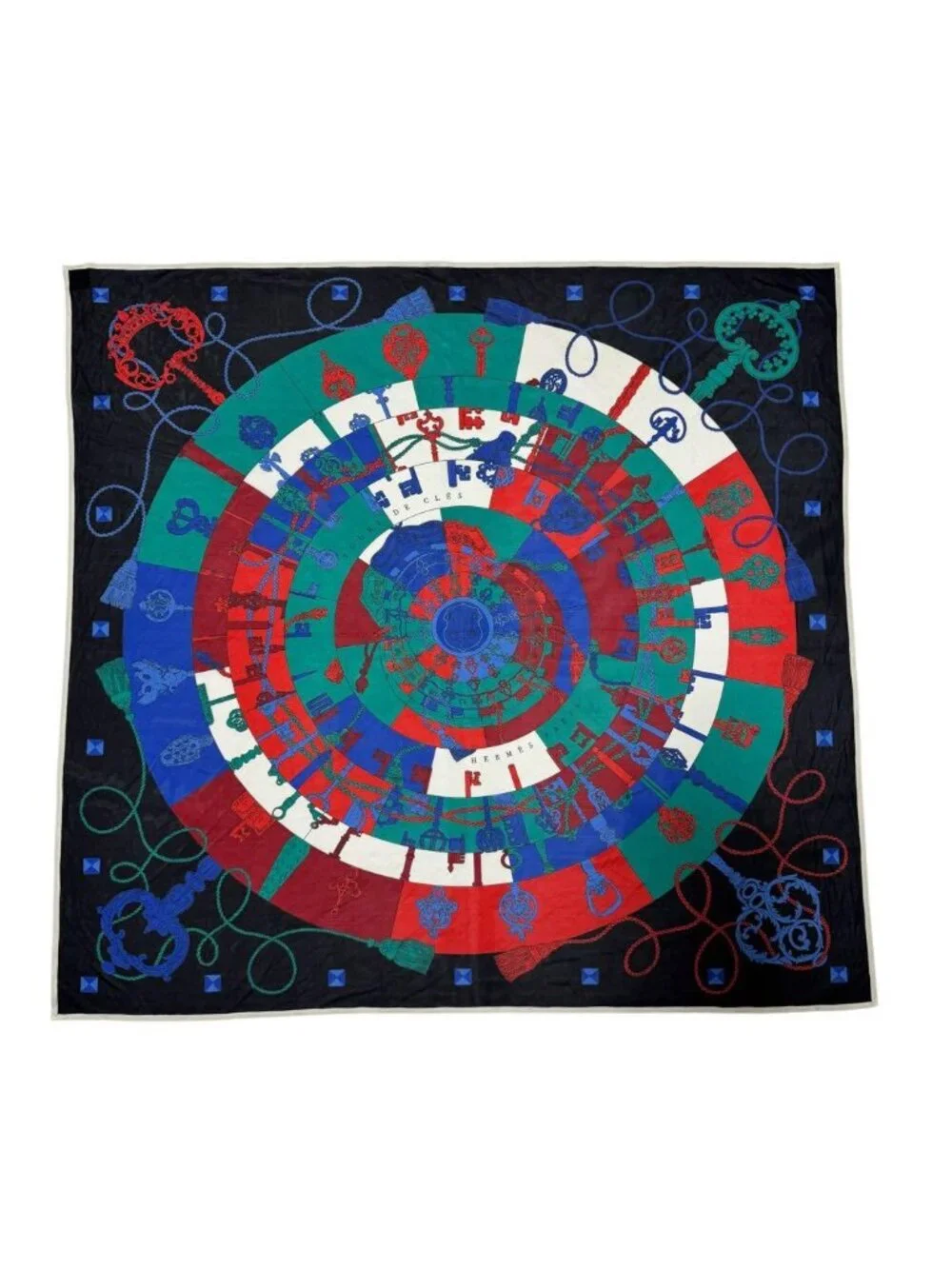 Hermes Carre 90 Tours de Cles Spiral to the Key Scarf